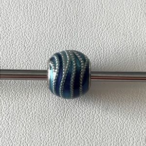 Retired Pandora blue enamel charm